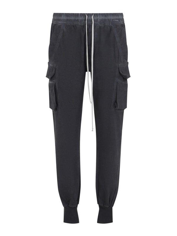 RICK OWENS: ストレートジーンズ - ストレートジーンズ - 黒