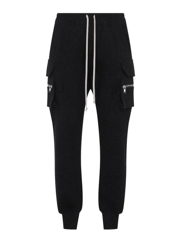 RICK OWENS: カジュアルトラウザー - カジュアルパンツ - 黒