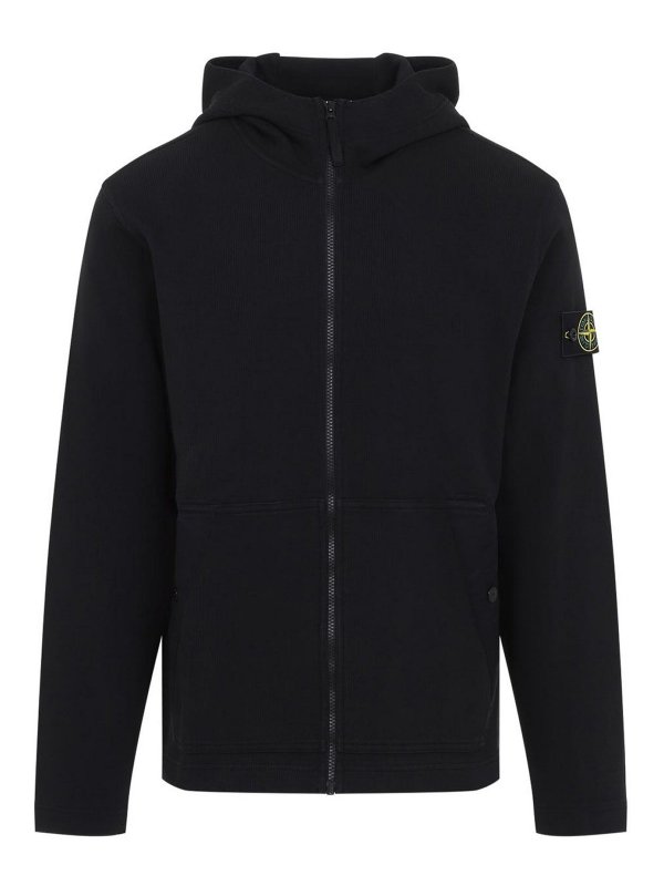 STONE ISLAND: Sudaderas y suéteres - Sudadera - Negro