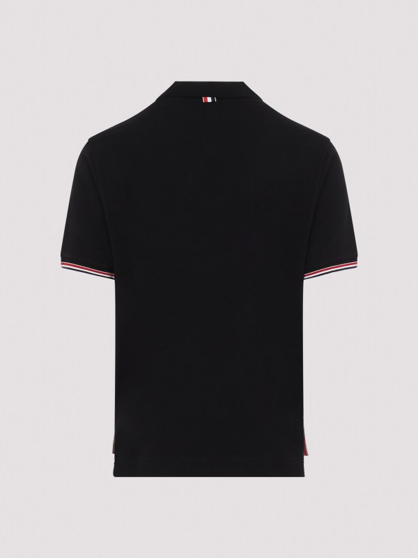 THOM BROWNE: ポロシャツ online - ポロシャツ - 黒