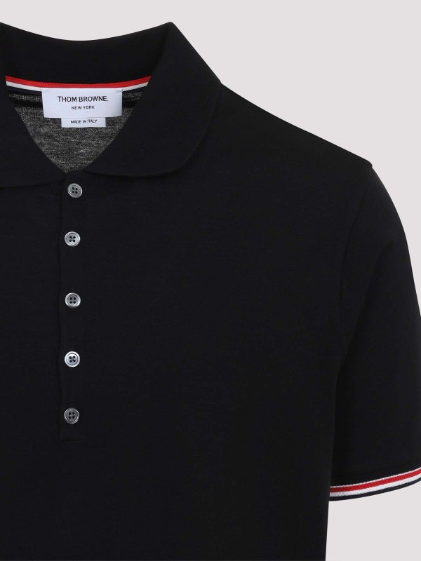 The Best Shops THOM BROWNE: ポロシャツ - ポロシャツ - 黒