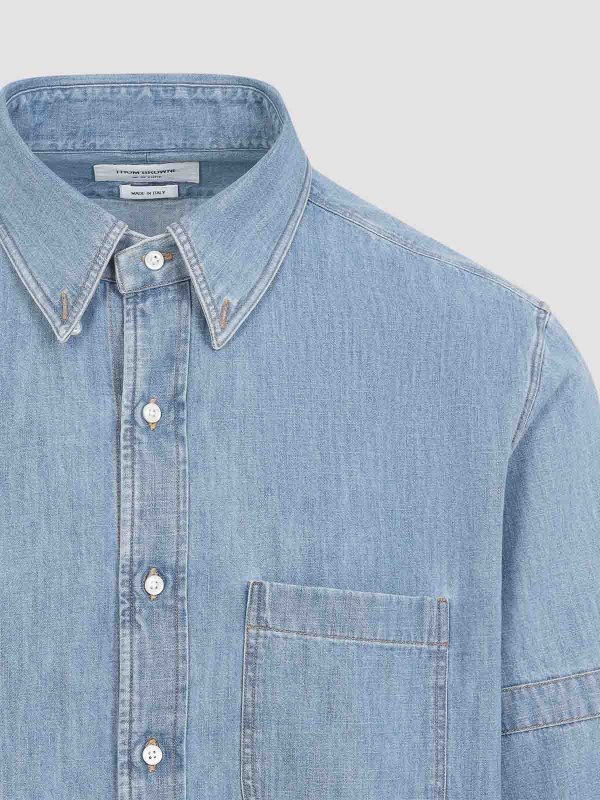 Hemd - Hellblau shop online: THOM BROWNE