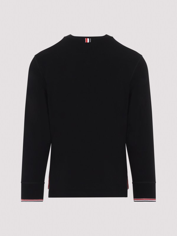 THOM BROWNE: Top e canotte online - L/S Henley
