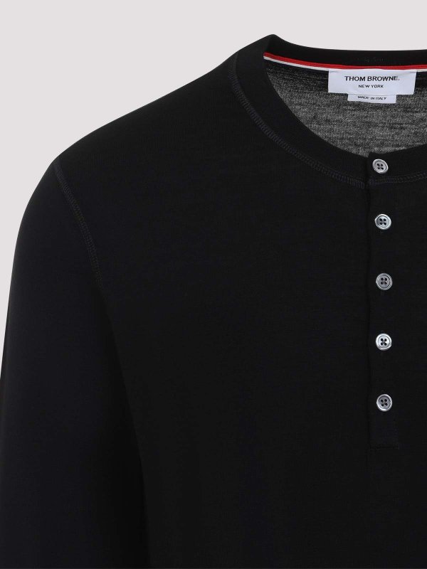 The Best Shops THOM BROWNE: Top e canotte - L/S Henley