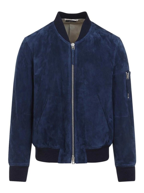 TOM FORD: bombers - Soft Suede Bomber