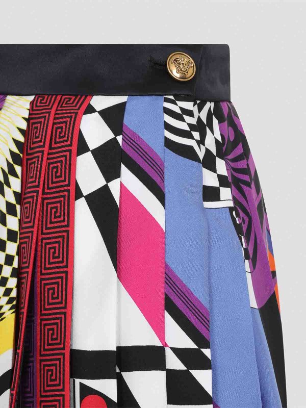 The Best Shops VERSACE: Faldas media pierna y semilargas - Falda Semilarga - Multicolor