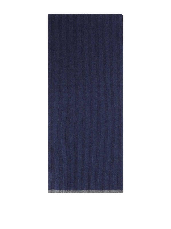 BRUNELLO CUCINELLI: スカーフ - スカーフ - ダークブルー