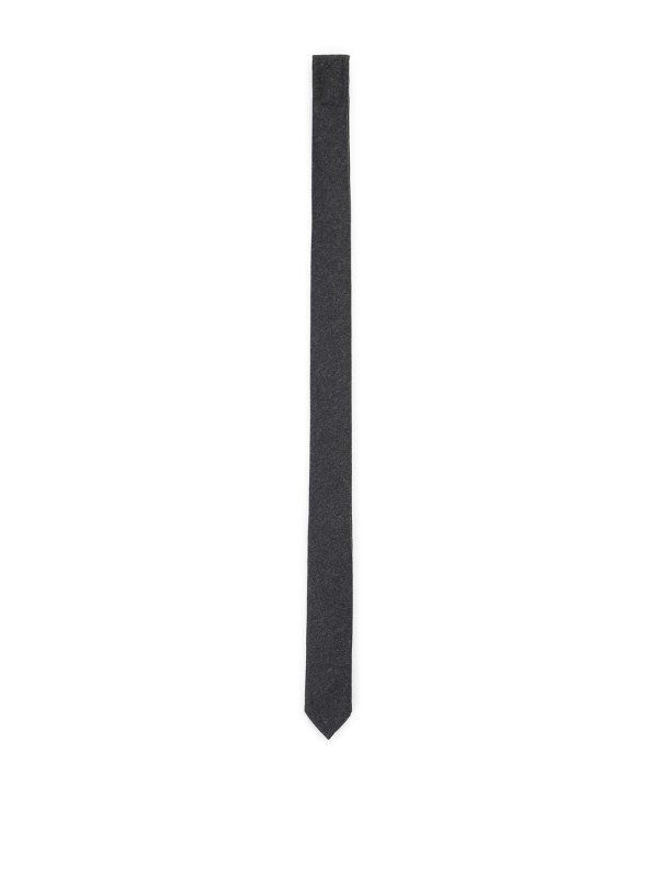 THOM BROWNE: Corbatas y pajaritas - Corbata - Gris Oscuro
