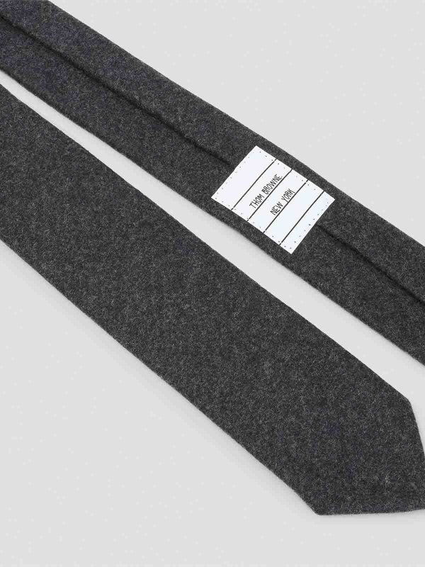THOM BROWNE: Corbatas y pajaritas online - Corbata - Gris Oscuro