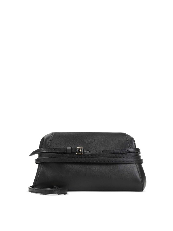 MOSCHINO: ショルダーバッグ - ショルダーバッグ - 黒