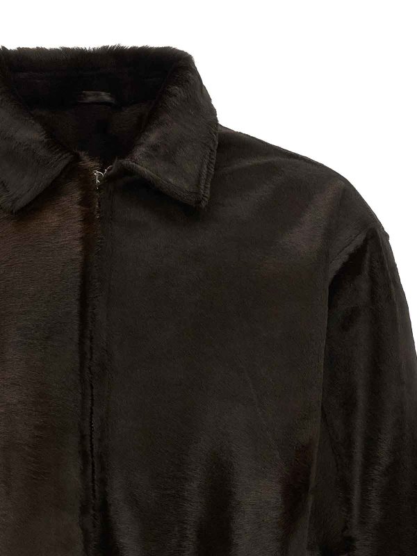 The Best Shops GIORGIO BRATO: 毛皮＆シアリングコート - 毛皮/ムートンコート - ブラウン
