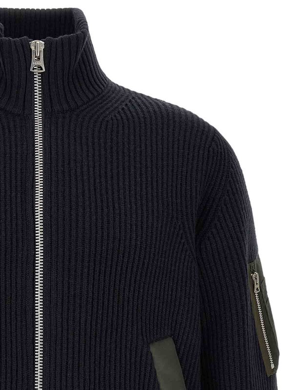 The Best Shops Sacai: ボンバージャケット - ボンバージャケット - ブルー
