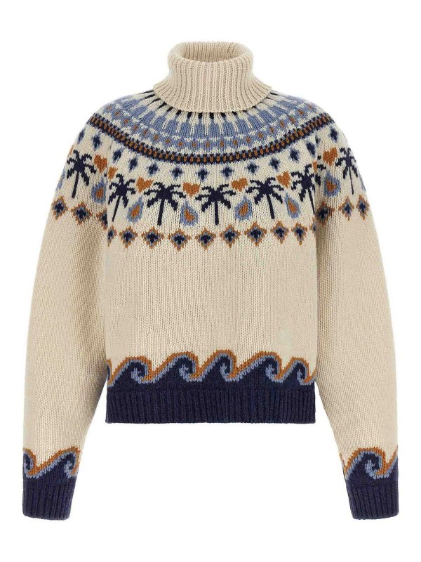 ALANUI: Rollkragenpullover  und Polo-Ausschnitt - Rollkragenpullover - Bunt