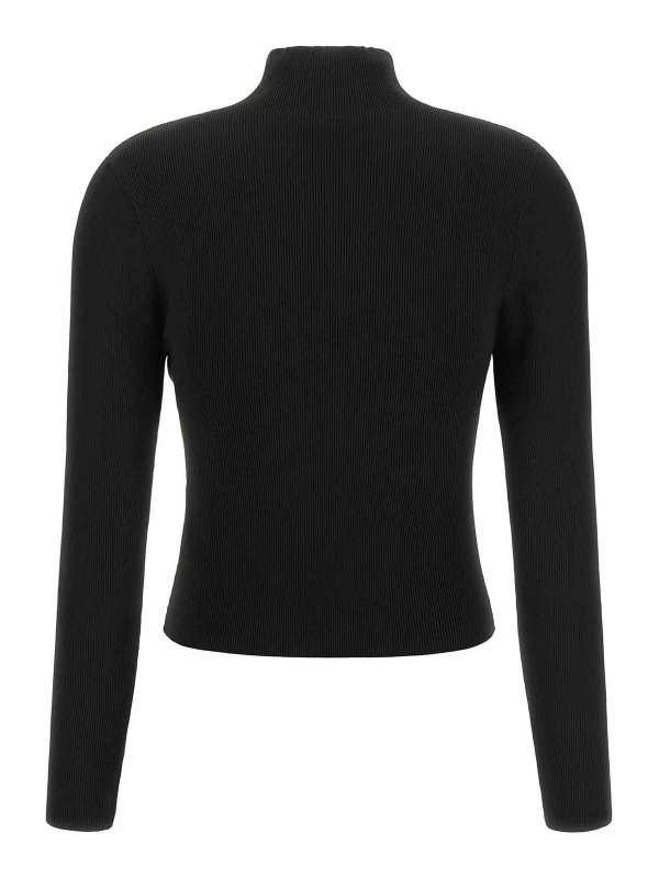 ALEXANDER WANG: Pull col rond online - Pull Col Rond - Noir