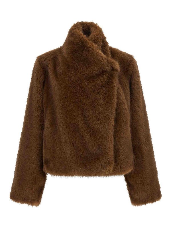 B&B COUTURE: Pelz und Shearling - Pelz - Braun