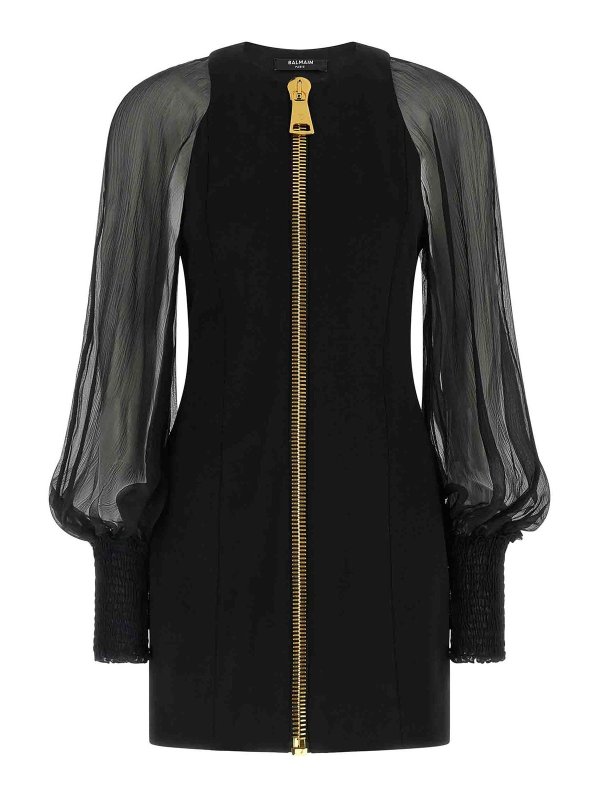 Balmain: Abendkleider - Abendkleid - Schwarz