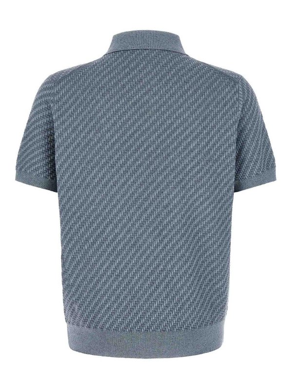 BRIONI: polo shirts online - Weaving Polo