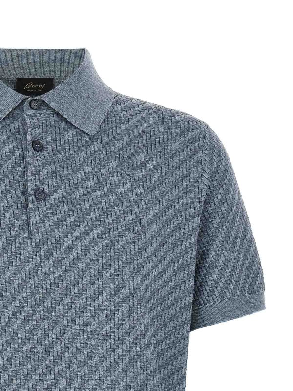 The Best Shops BRIONI: polo shirts - Weaving Polo