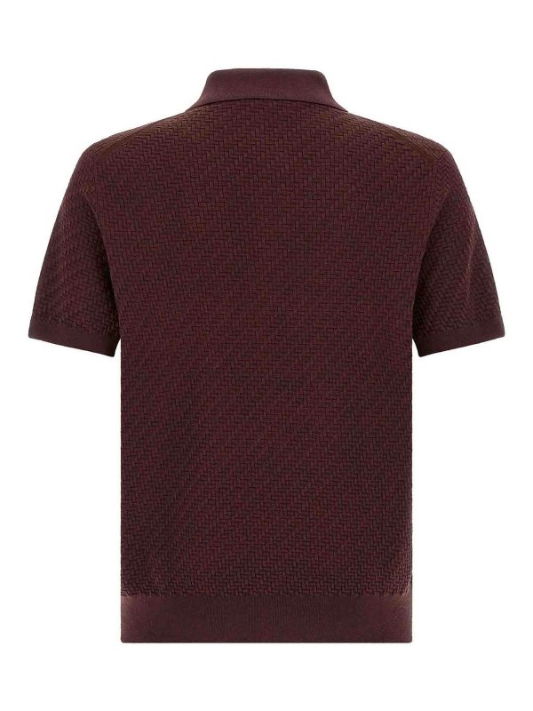 BRIONI: polo shirts online - Weaving Polo