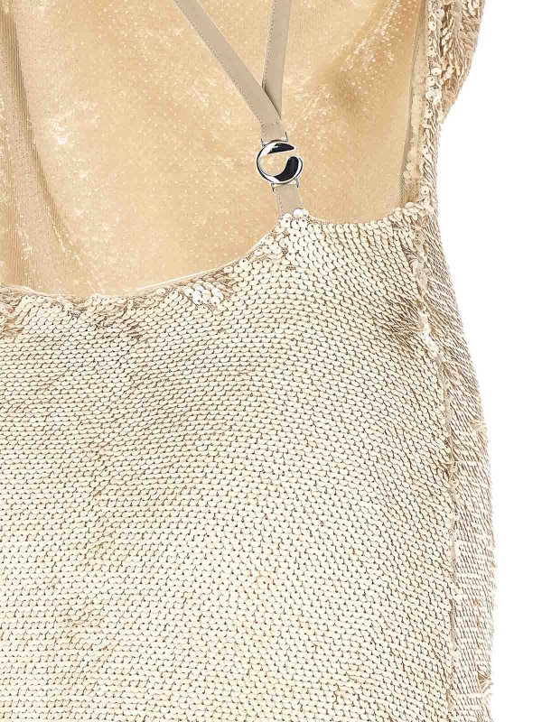 膝丈ドレス - ベージュ shop online: COPERNI