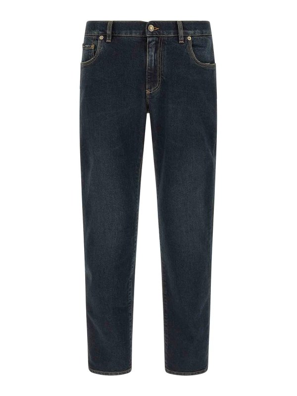 DOLCE & GABBANA: Jeans Rectos - Vaqueros Rectos - Azul