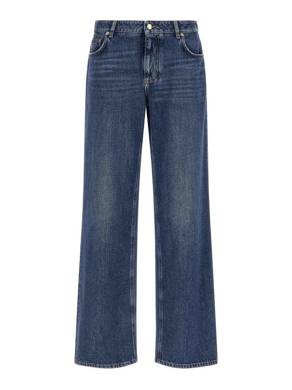 DOLCE & GABBANA: Jeans Rectos - Vaqueros Rectos - Azul