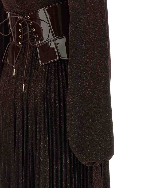 イブニングドレス - ブラウン shop online: ELISABETTA FRANCHI