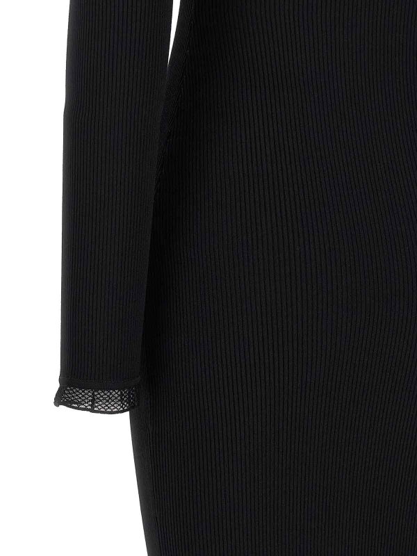 膝丈ドレス - 黒 shop online: ELISABETTA FRANCHI