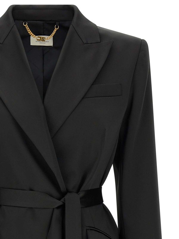 The Best Shops ELISABETTA FRANCHI: ブレザー - ブレザー - 黒