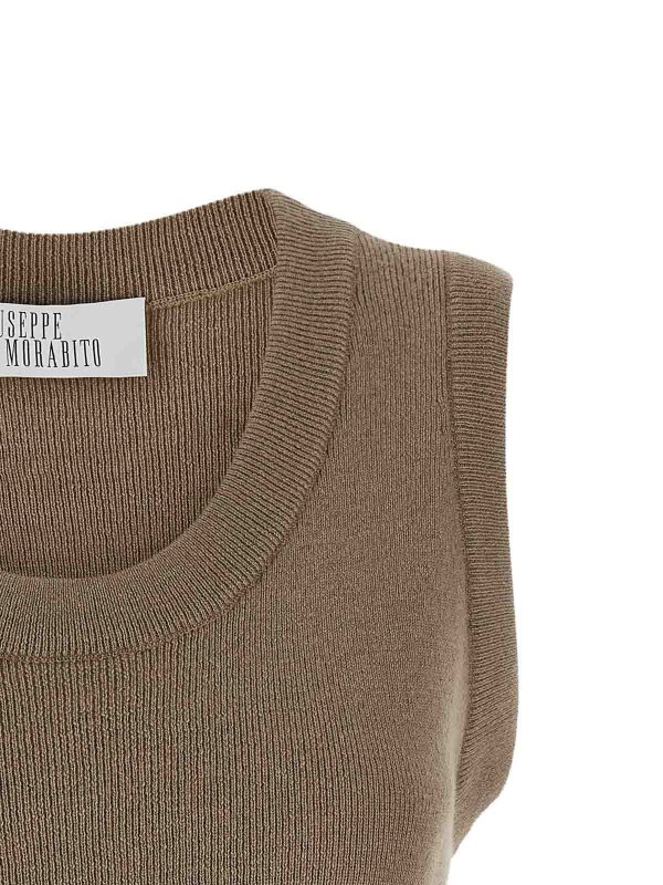 The Best Shops GIUSEPPE DI MORABITO: トップス＆タンクトップ - トップ/タンクトップ - ベージュ