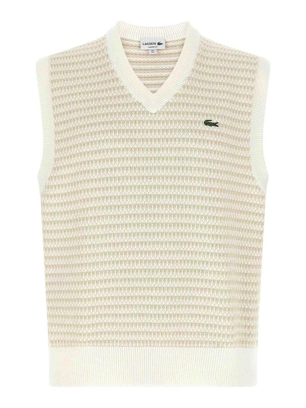 LACOSTE: Chalecos - Chaleco - Beis