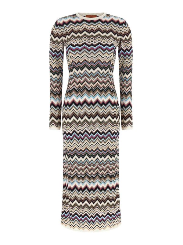MISSONI: knee length dresses - Zigzag Dress