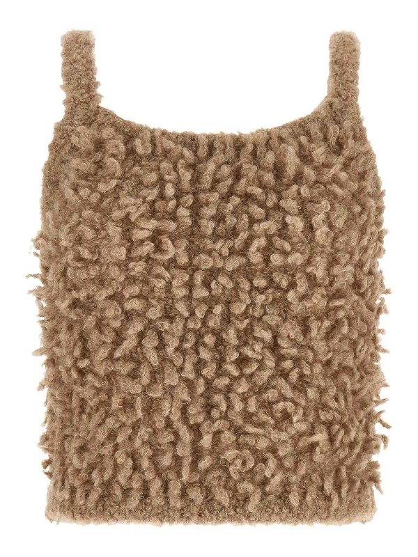 PESERICO: Tops y camisetas sin mangas - Top - Beis