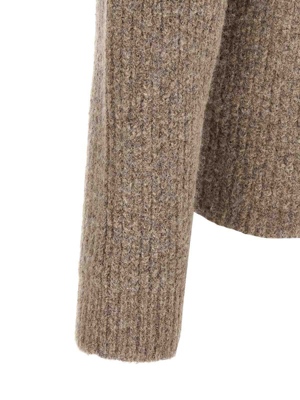 Rundhalspullover - Beige shop online: ROBERTO COLLINA