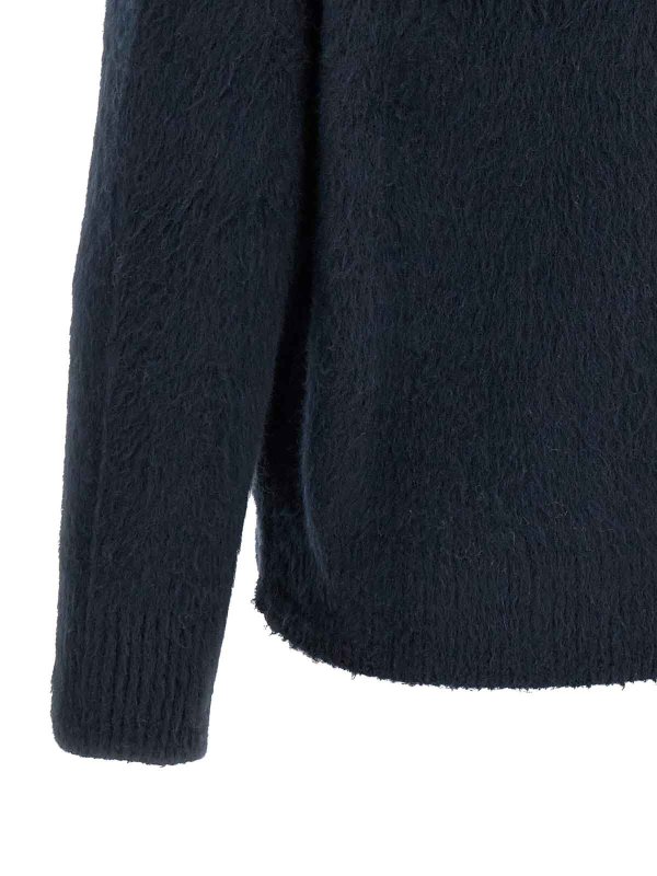 Rundhalspullover - Blau shop online: ROBERTO COLLINA