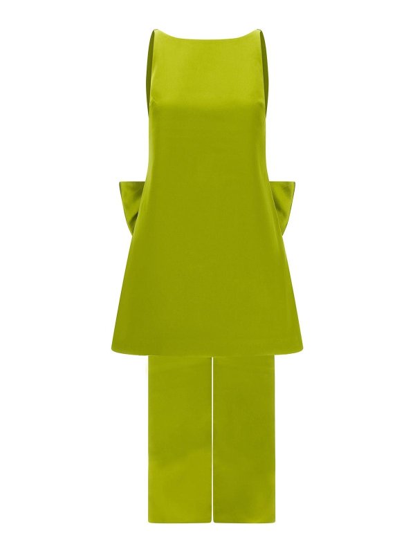 Self Portrait: Maxikleider - Maxikleid - Grün