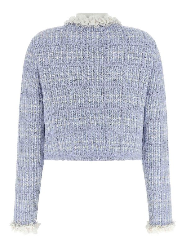 Self Portrait: casual jackets online - Check Knit Jacket