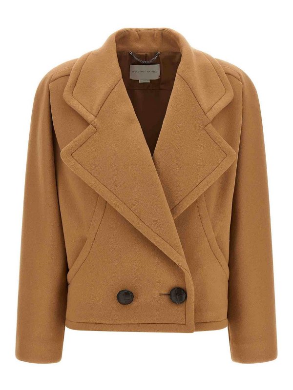 STELLA McCARTNEY: short coats - Double-Breasted Coat
