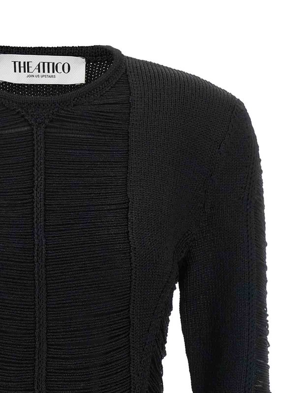 The Best Shops The Attico: ニーレングスドレス - 膝丈ドレス - 黒