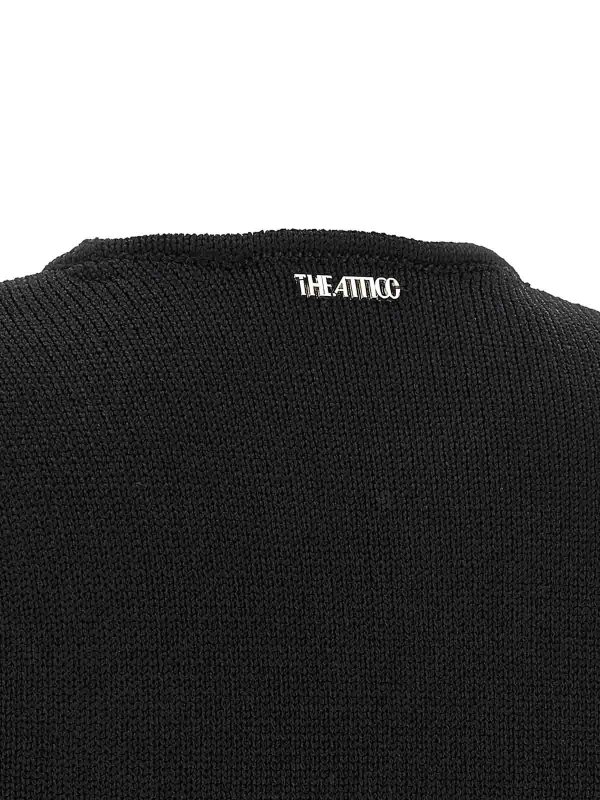 膝丈ドレス - 黒 shop online: The Attico