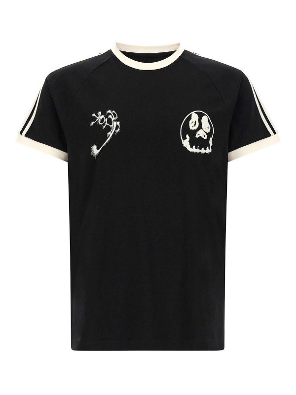 Y-3: Tシャツ - Tシャツ - 黒