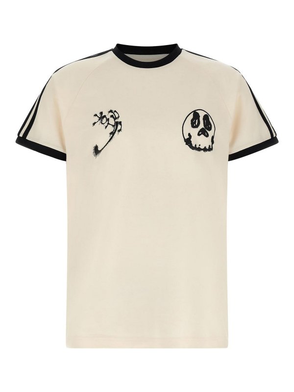 Y-3: Camisetas - Camiseta - Blanco