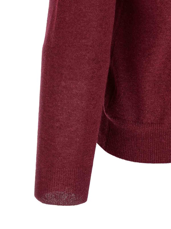 Pull Col Rond - Rouge shop online: ZANONE