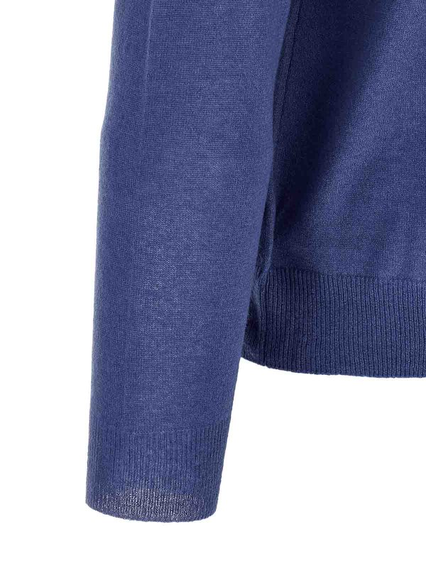 Pull Col Rond - Bleu Clair shop online: ZANONE