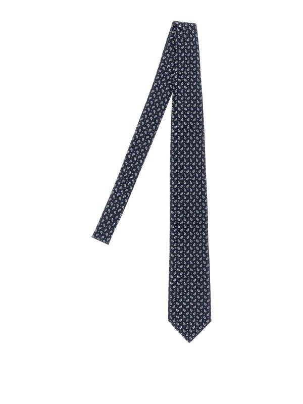 BRIONI: Corbatas y pajaritas - Corbata - Azul