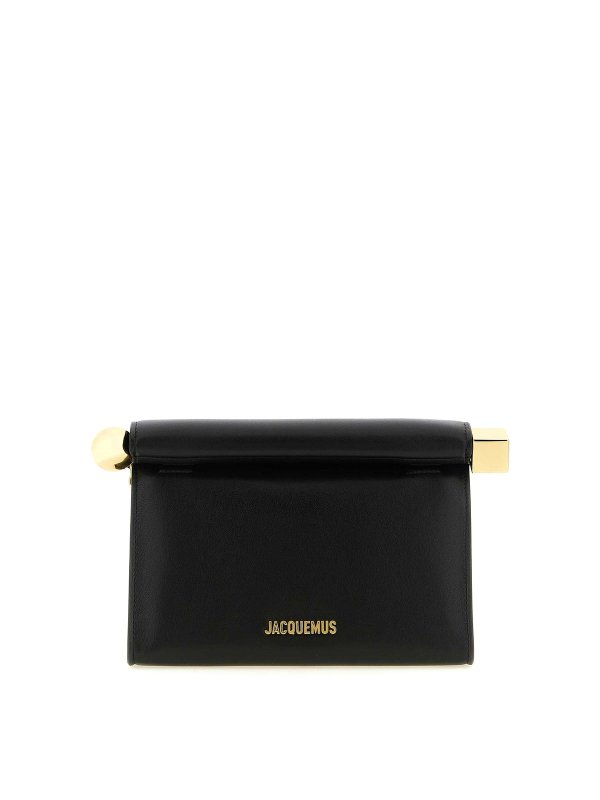 JACQUEMUS: クラッチバッグ - クラッチバッグ - 黒