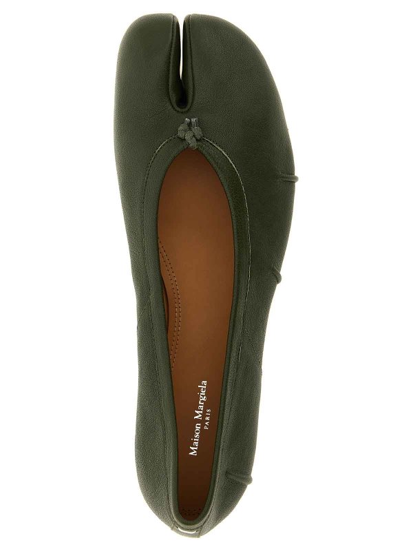 フラットシューズ - 緑 shop online: Maison Margiela