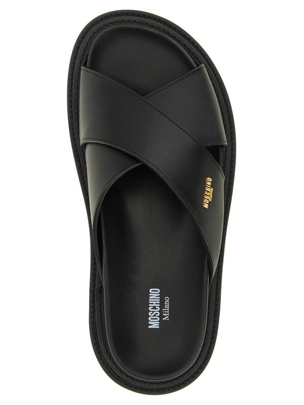 ミュール - 黒 shop online: MOSCHINO
