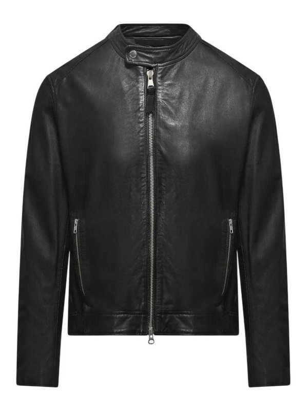 BOMBOOGIE: knee length coats - Black Jacket