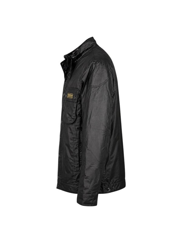 BARBOUR: knee length coats online - Black Jacket